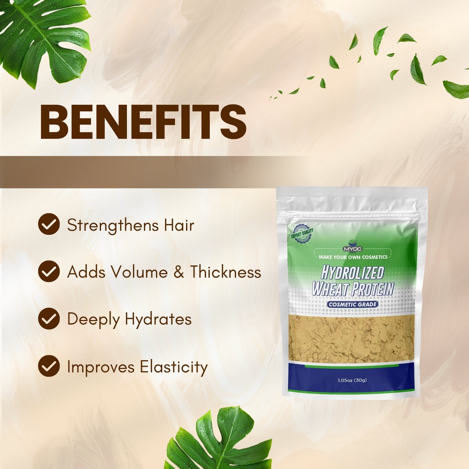 Hydrolysed wheat protein