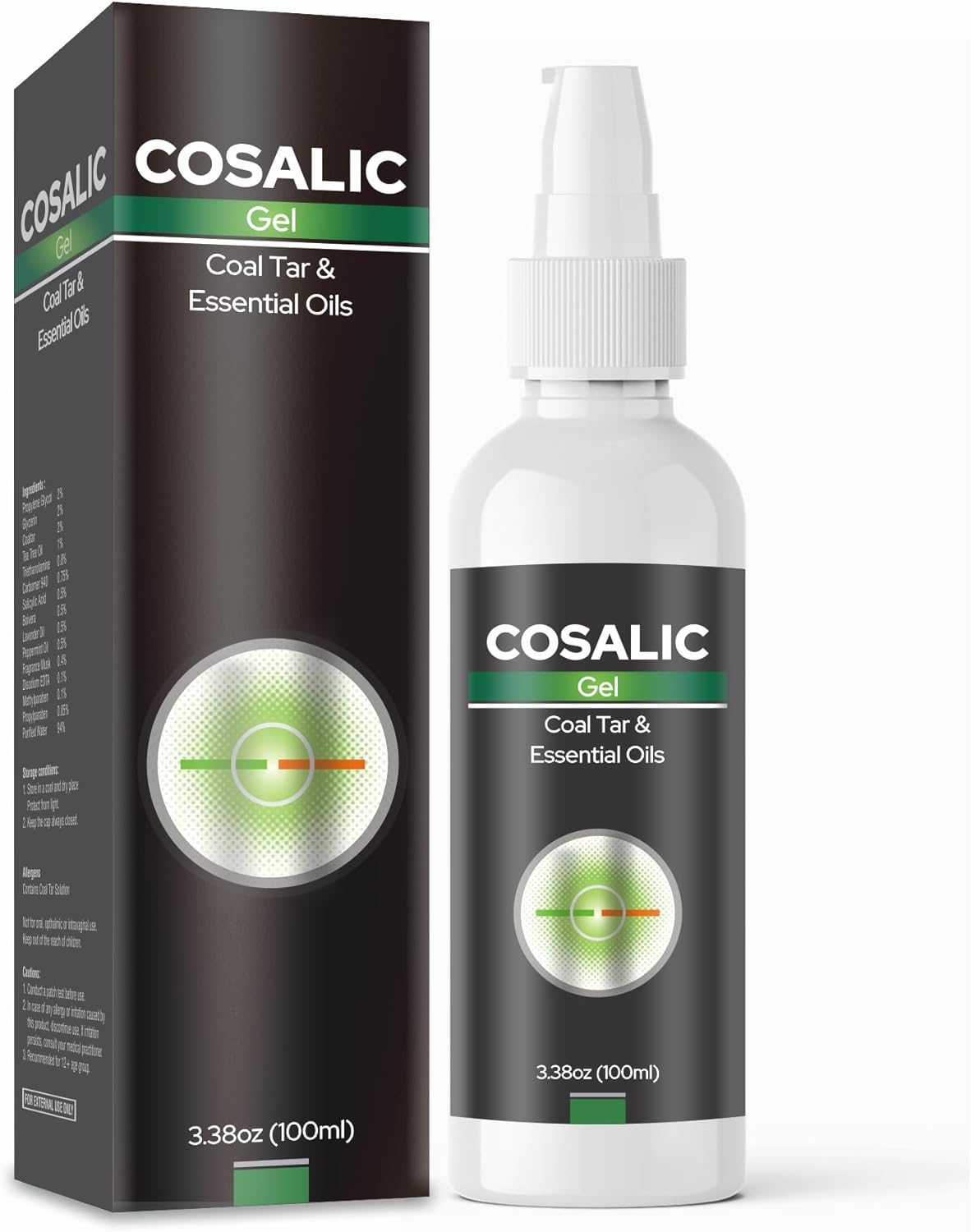 Coal Tar and  Salicyclic acid, Psoriasis, Dermatitis, eczema gel pack of 6